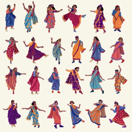 Swing in a Sari (Colour 3)
