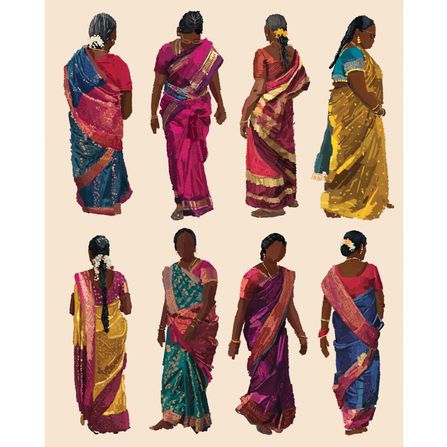 Saris Of The South (Pinks and Blues) – Namrata Kumar
